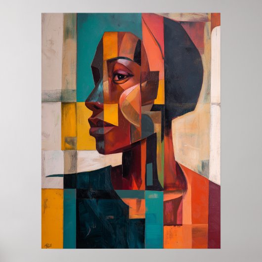 Afrikaanse Abstract Poster (Voorkant)