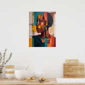 Afrikaanse Abstract Poster (Keuken)