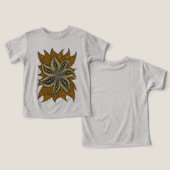 Afrikaanse Abstracte Bloemen Batik Stijl (Ontwerp Voorkant & Achterkant)