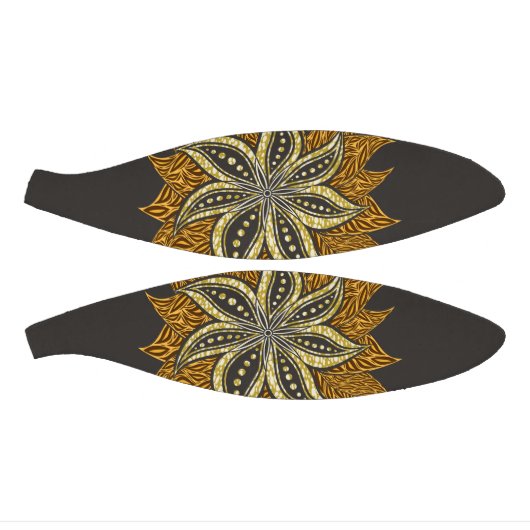 Afrikaanse Abstracte Bloemen Batik Stijl Basketbal (Panelen)