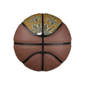 Afrikaanse Abstracte Bloemen Batik Stijl Basketbal (Rechts)
