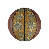 Afrikaanse Abstracte Bloemen Batik Stijl Basketbal (Verticaal)