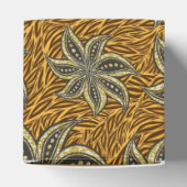 Afrikaanse Abstracte Bloemen Batik Stijl Bedankdoosjes (Bovenkant)