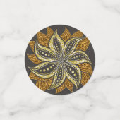 Afrikaanse Abstracte Bloemen Batik Stijl Confetti (Kleine voorkant)