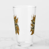 Afrikaanse Abstracte Bloemen Batik Stijl Glas (Links)