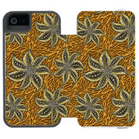 Afrikaanse Abstracte Bloemen Batik Stijl