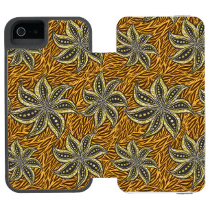 Afrikaanse Abstracte Bloemen Batik Stijl