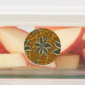 Afrikaanse Abstracte Bloemen Batik Stijl Labels (Aangebracht)