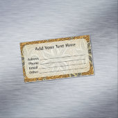 Afrikaanse Abstracte Bloemen Batik Stijl Magnetisch Visitekaartje (Voorbeeld)