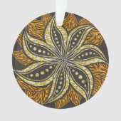 Afrikaanse Abstracte Bloemen Batik Stijl Ornament (voorkant)