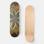 Afrikaanse Abstracte Bloemen Batik Stijl Persoonlijk Skateboard (Voorkant)