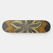 Afrikaanse Abstracte Bloemen Batik Stijl Persoonlijk Skateboard (Horizontaal)