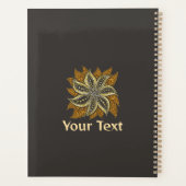 Afrikaanse Abstracte Bloemen Batik Stijl Planner (Achterkant)