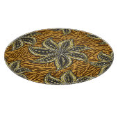 Afrikaanse Abstracte Bloemen Batik Stijl Snijplank (Hoek)