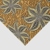 Afrikaanse Abstracte Bloemen Batik Stijl Tissuepapier (Detail)