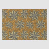 Afrikaanse Abstracte Bloemen Batik Stijl Tissuepapier (Voorkant)