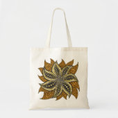 Afrikaanse Abstracte Bloemen Batik Stijl Tote Bag (Voorkant)