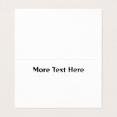 Afrikaanse Abstracte Bloemen Batik Stijl Visitekaartje (Binnenkant ongevouwen)