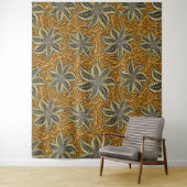 Afrikaanse Abstracte Bloemen Batik Stijl Wandkleed (In situ)