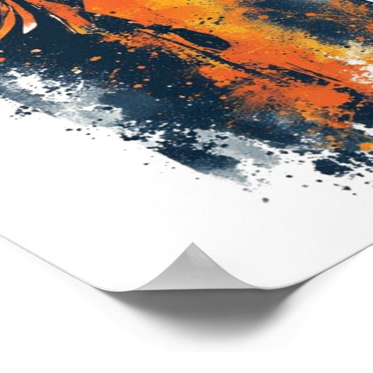 afrikaanse abstracte kunst poster (Hoek)