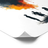 afrikaanse abstracte kunst poster (Hoek)