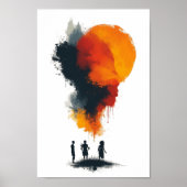 afrikaanse abstracte kunst poster (Voorkant)