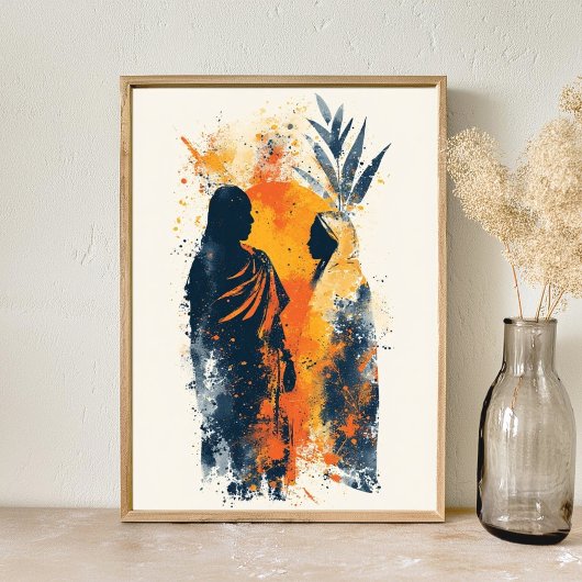 afrikaanse abstracte kunst poster