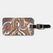 Afrikaanse Abstracte kunst Print Bagagelabel (Voorkant horizontaal)