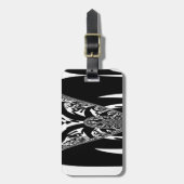 Afrikaanse Abstracte kunst Print Bagagelabel (Voorkant verticaal)