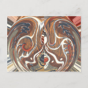 Afrikaanse Abstracte kunst Print Briefkaart