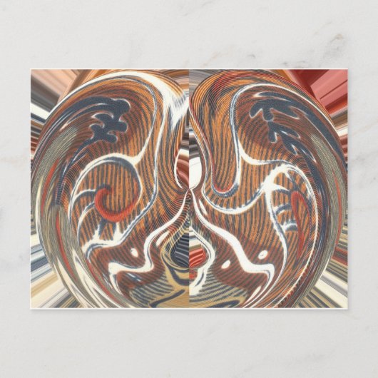 Afrikaanse Abstracte kunst Print Briefkaart (Voorkant)