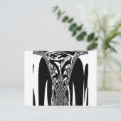 Afrikaanse Abstracte kunst Print Briefkaart (Staand voorkant)