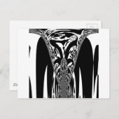 Afrikaanse Abstracte kunst Print Briefkaart (Voorkant / Achterkant)