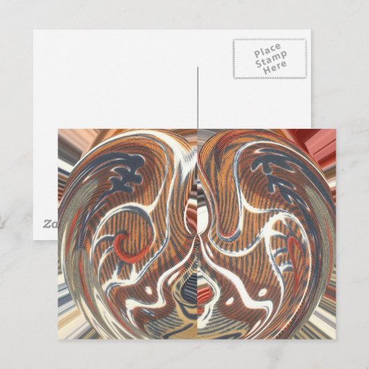 Afrikaanse Abstracte kunst Print Briefkaart (Voorkant / Achterkant)