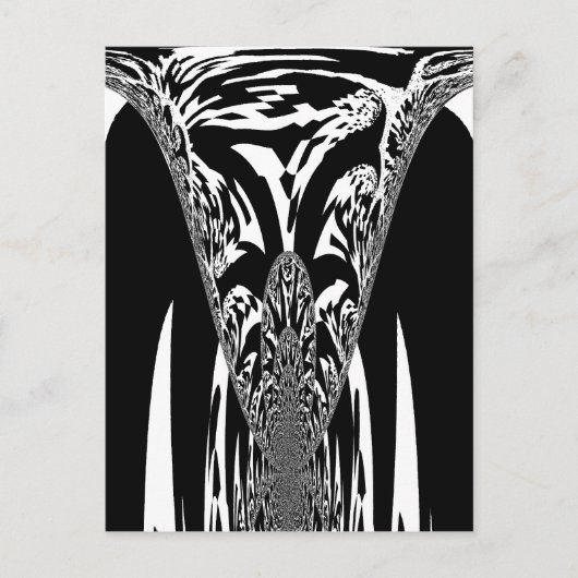 Afrikaanse Abstracte kunst Print Briefkaart (Voorkant)