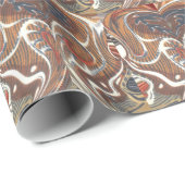 Afrikaanse Abstracte kunst Print Cadeaupapier (Rol Hoek)