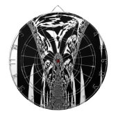 Afrikaanse Abstracte kunst Print Dartbord (Voorkant)