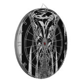 Afrikaanse Abstracte kunst Print Dartbord (Voorkant Links)