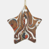 Afrikaanse Abstracte kunst Print Keramisch Ornament (Rechts)