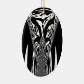 Afrikaanse Abstracte kunst Print Keramisch Ornament (Rechts)