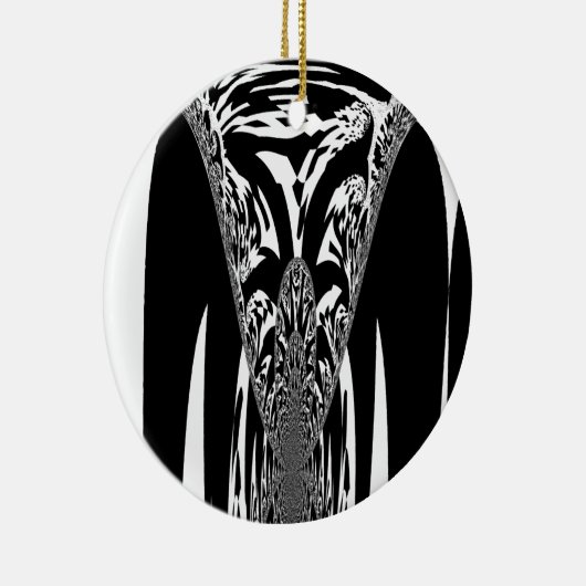 Afrikaanse Abstracte kunst Print Keramisch Ornament (Rechts)