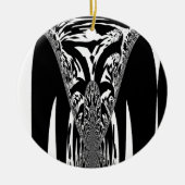 Afrikaanse Abstracte kunst Print Keramisch Ornament (Voorkant)