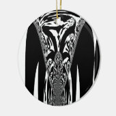 Afrikaanse Abstracte kunst Print Keramisch Ornament (Links)