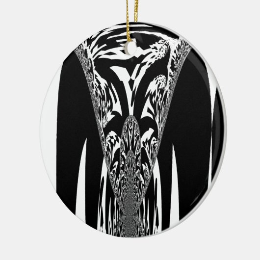 Afrikaanse Abstracte kunst Print Keramisch Ornament (Links)