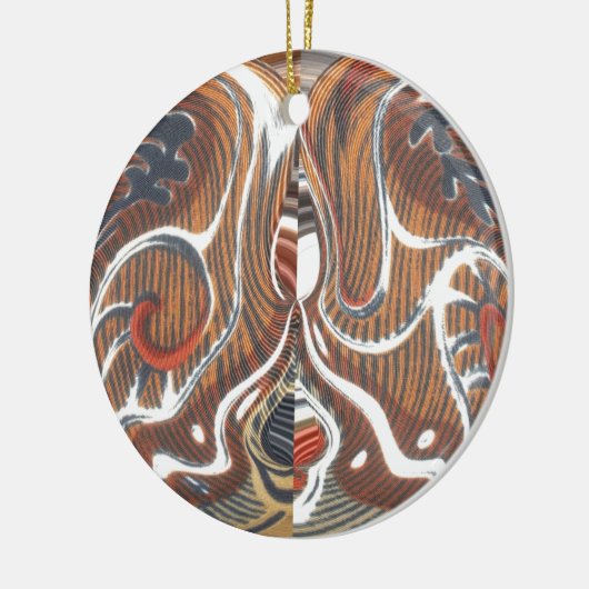 Afrikaanse Abstracte kunst Print Keramisch Ornament (Links)