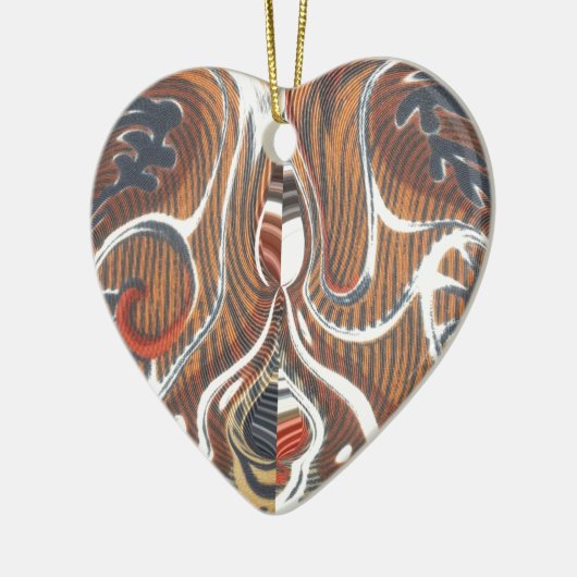 Afrikaanse Abstracte kunst Print Keramisch Ornament (Links)