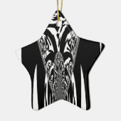 Afrikaanse Abstracte kunst Print Keramisch Ornament (Links)
