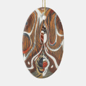 Afrikaanse Abstracte kunst Print Keramisch Ornament (Rechts)