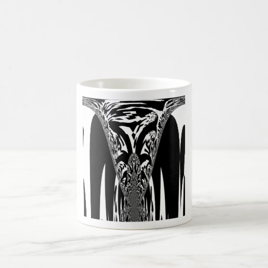 Afrikaanse Abstracte kunst Print Koffiemok (Center)