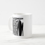 Afrikaanse Abstracte kunst Print Koffiemok (Voorkant links)